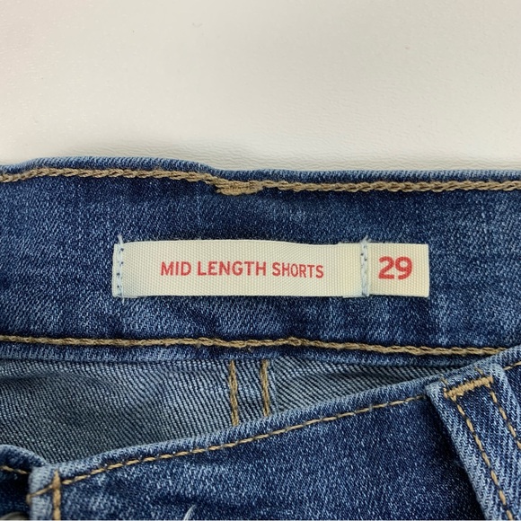 Levi’s Women’s Distressed Denim Cutoff Shorts Size 29 - Picture 3 of 10